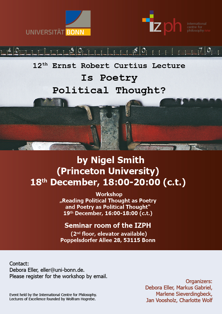 Robert-Curtius-Vorlesung mit Nigel Smith